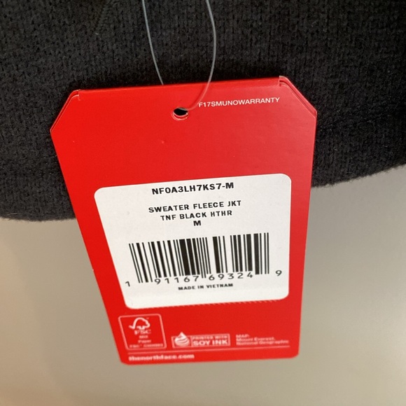 North Face Sweater Fleece Jacket - Picture 4 of 5